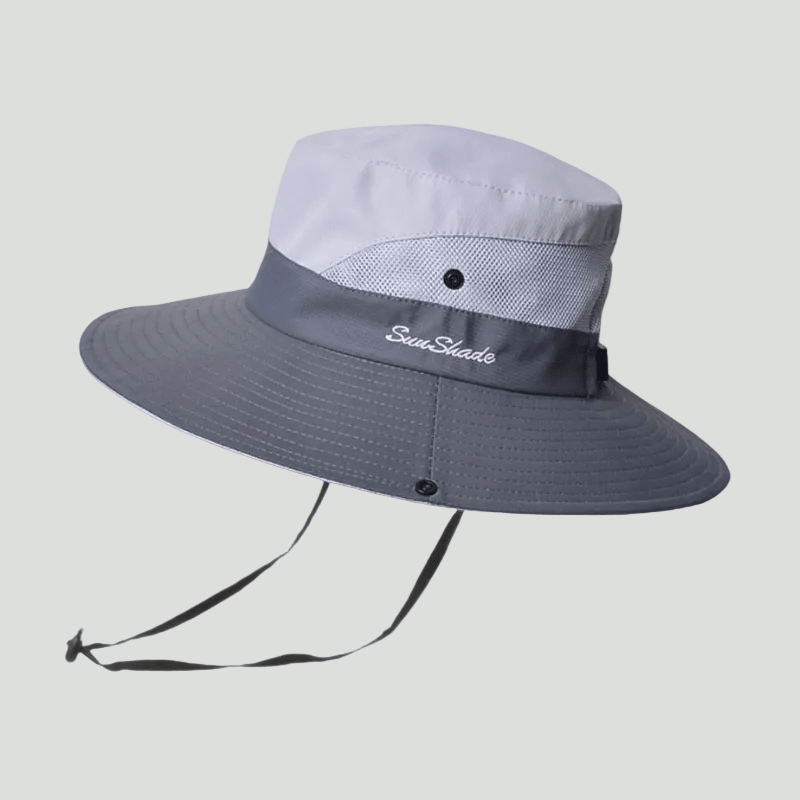 Herre Solhat Med Bred Skygge Og Uv-beskyttelse – Let Og Åndbar Outdoorhat Med Ventilationsmesh Og Justerbar Hagerem Til Vandreture, Rejser Og Strandture