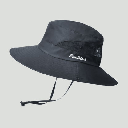 Herre Solhat Med Bred Skygge Og Uv-beskyttelse – Let Og Åndbar Outdoorhat Med Ventilationsmesh Og Justerbar Hagerem Til Vandreture, Rejser Og Strandture