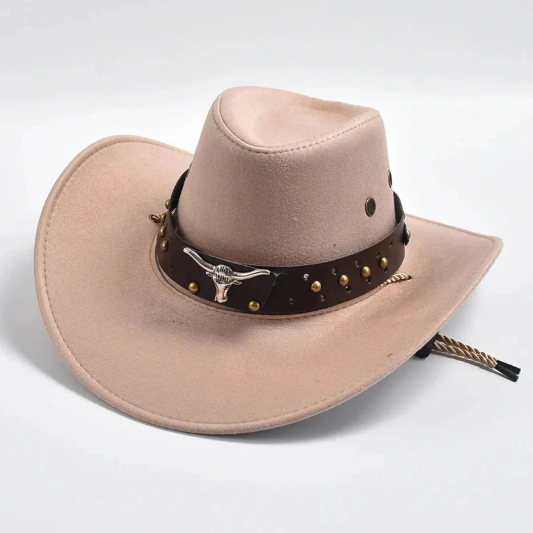 Men's Western Cowboy Hat with Wide Brim – Statement Hat for Outdoor Use, Leisure, Festivals, and Casual Style