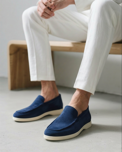 Herre Ruskindsinspirerede Slip-On Loafers Med Let Komfort