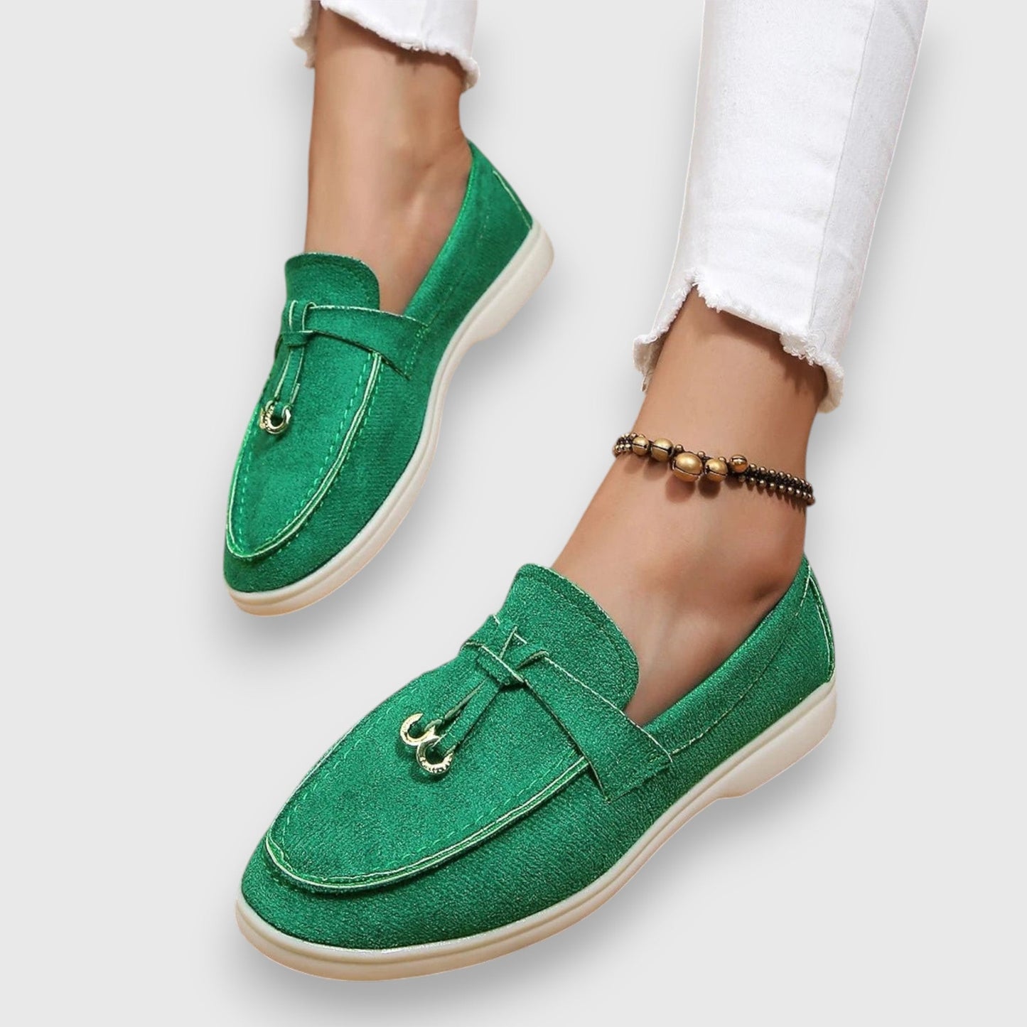 Dame Loafers Med Kvastdetalje Slip-On Flade Hverdagssko