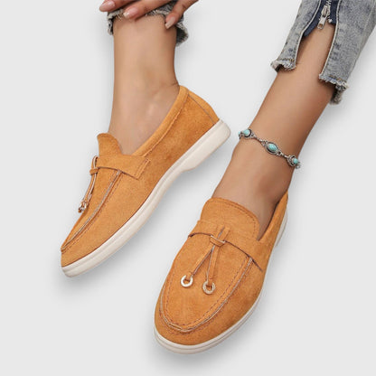Dame Loafers Med Kvastdetalje Slip-On Flade Hverdagssko