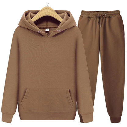Conjunto de sudadera con capucha y joggers para hombre – Conjunto deportivo informal de dos piezas para el día a día y el tiempo libre