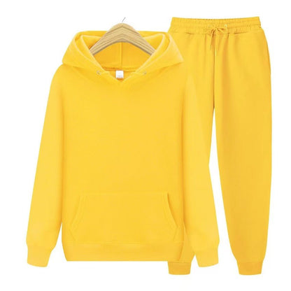 Conjunto de sudadera con capucha y joggers para hombre – Conjunto deportivo informal de dos piezas para el día a día y el tiempo libre