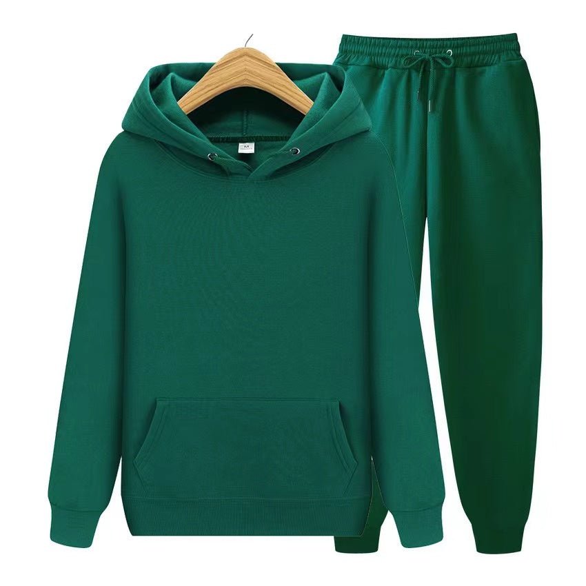 Conjunto de sudadera con capucha y joggers para hombre – Conjunto deportivo informal de dos piezas para el día a día y el tiempo libre
