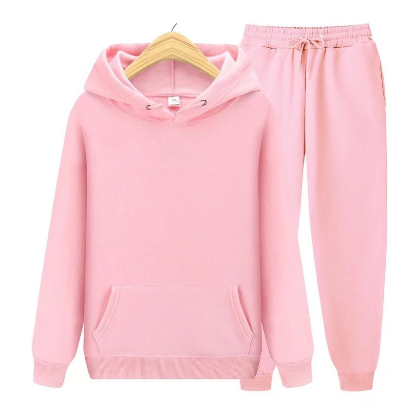 Conjunto de sudadera con capucha y joggers para hombre – Conjunto deportivo informal de dos piezas para el día a día y el tiempo libre