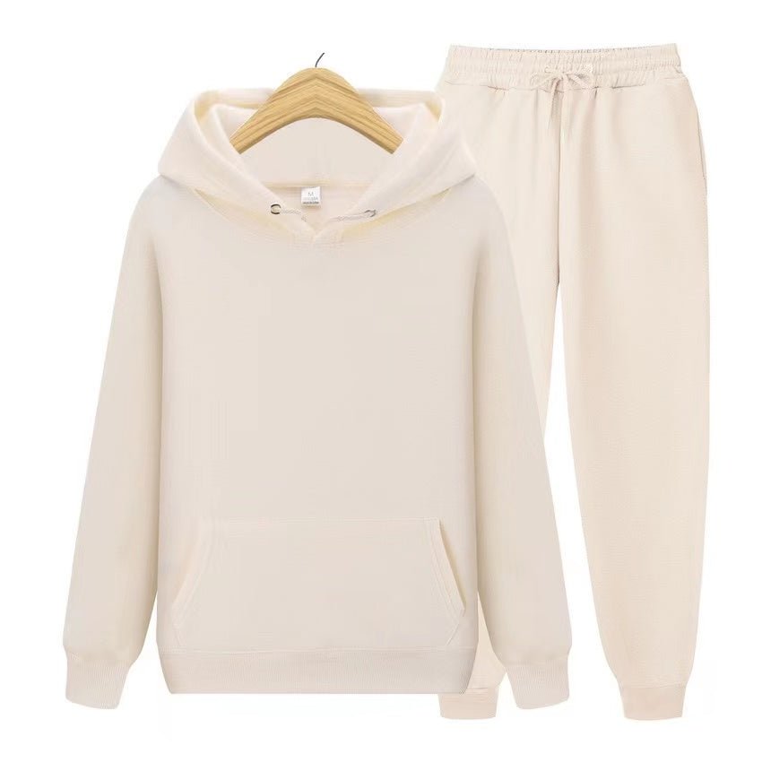 Conjunto de sudadera con capucha y joggers para hombre – Conjunto deportivo informal de dos piezas para el día a día y el tiempo libre