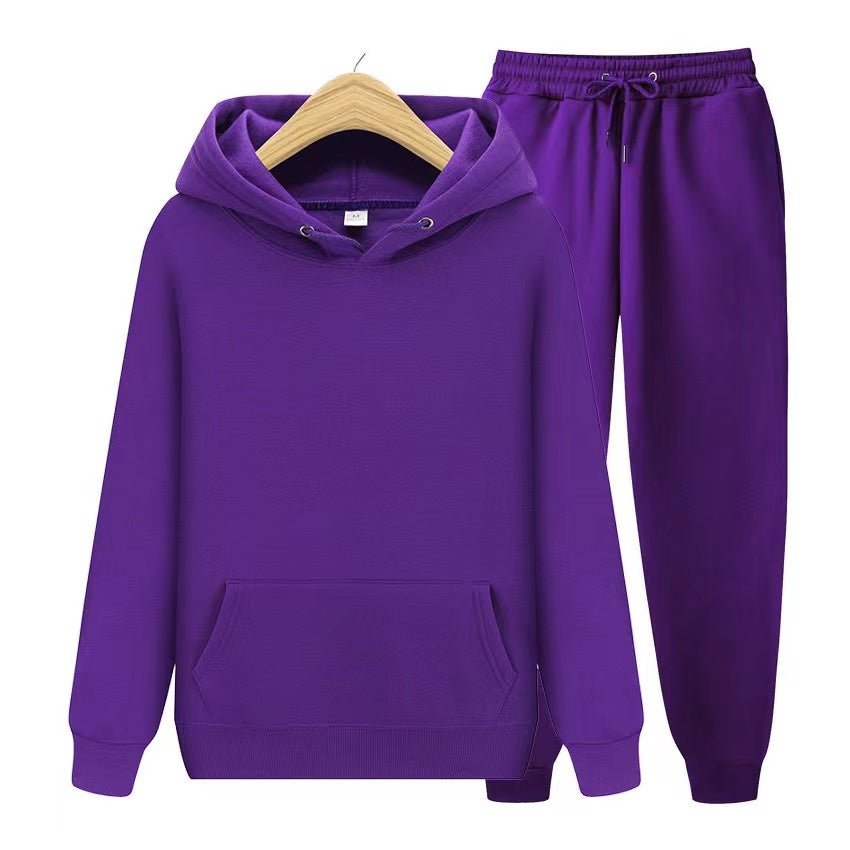 Conjunto de sudadera con capucha y joggers para hombre – Conjunto deportivo informal de dos piezas para el día a día y el tiempo libre