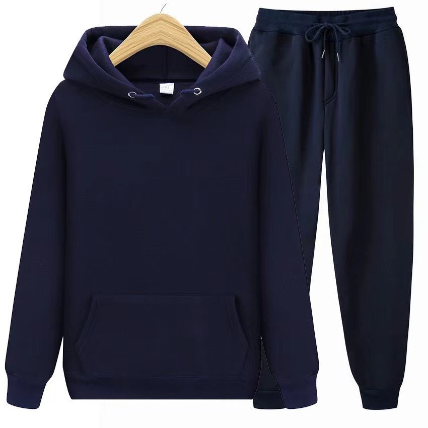 Conjunto de sudadera con capucha y joggers para hombre – Conjunto deportivo informal de dos piezas para el día a día y el tiempo libre