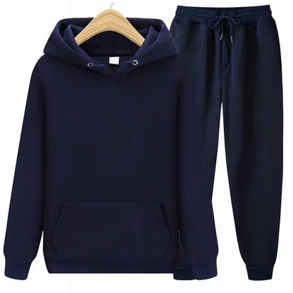 Conjunto de sudadera con capucha y joggers para hombre – Conjunto deportivo informal de dos piezas para el día a día y el tiempo libre