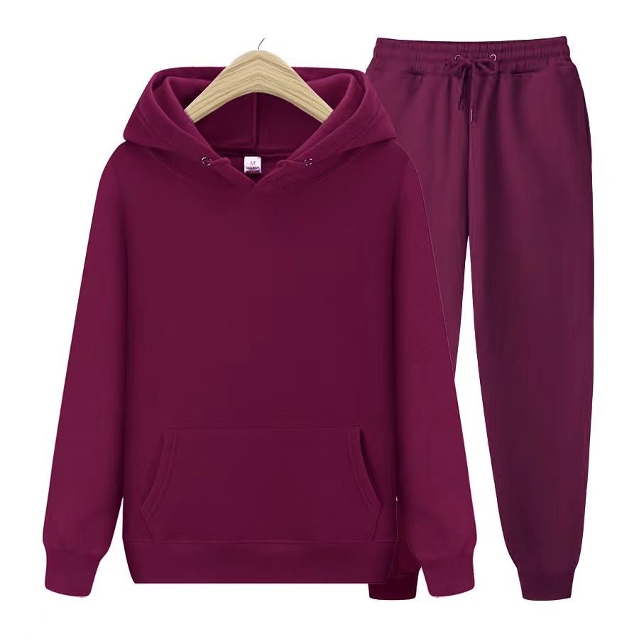Conjunto de sudadera con capucha y joggers para hombre – Conjunto deportivo informal de dos piezas para el día a día y el tiempo libre