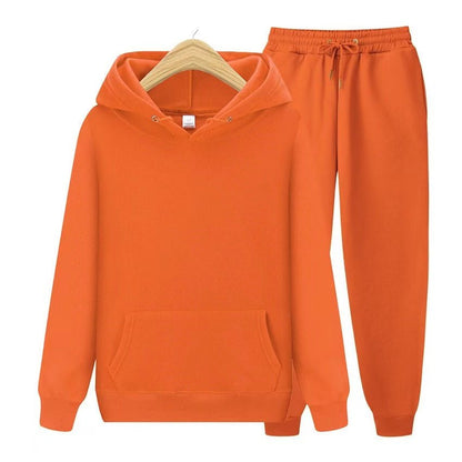 Conjunto de sudadera con capucha y joggers para hombre – Conjunto deportivo informal de dos piezas para el día a día y el tiempo libre
