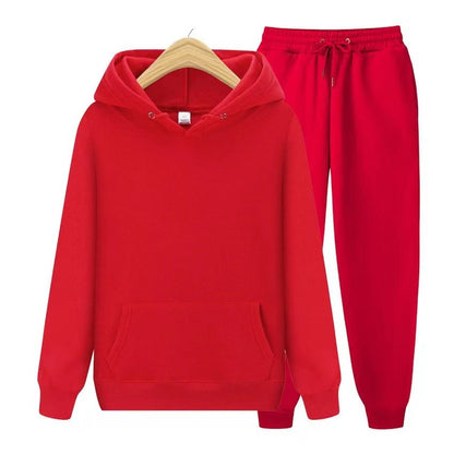 Conjunto de sudadera con capucha y joggers para hombre – Conjunto deportivo informal de dos piezas para el día a día y el tiempo libre