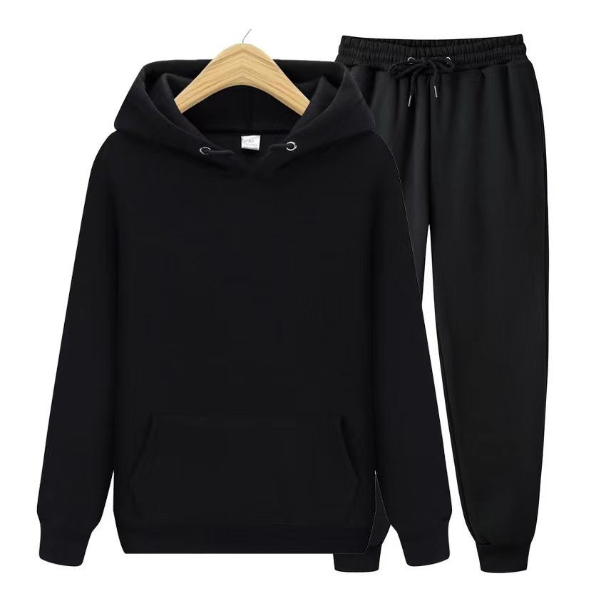 Conjunto de sudadera con capucha y joggers para hombre – Conjunto deportivo informal de dos piezas para el día a día y el tiempo libre