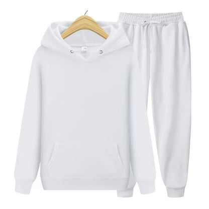 Conjunto de sudadera con capucha y joggers para hombre – Conjunto deportivo informal de dos piezas para el día a día y el tiempo libre