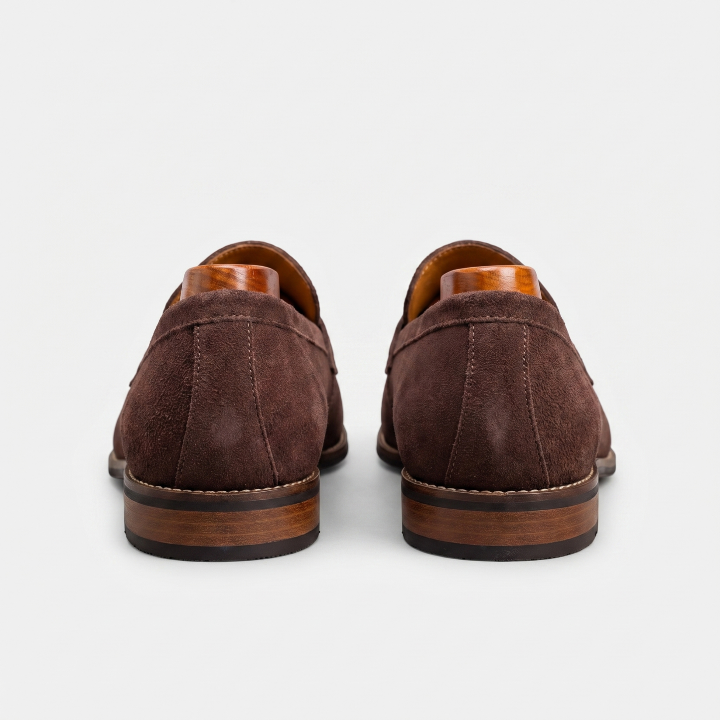 Herre Penny Loafers i Ruskind – Elegante Slip-On Sko til Forretning og Aftenbrug