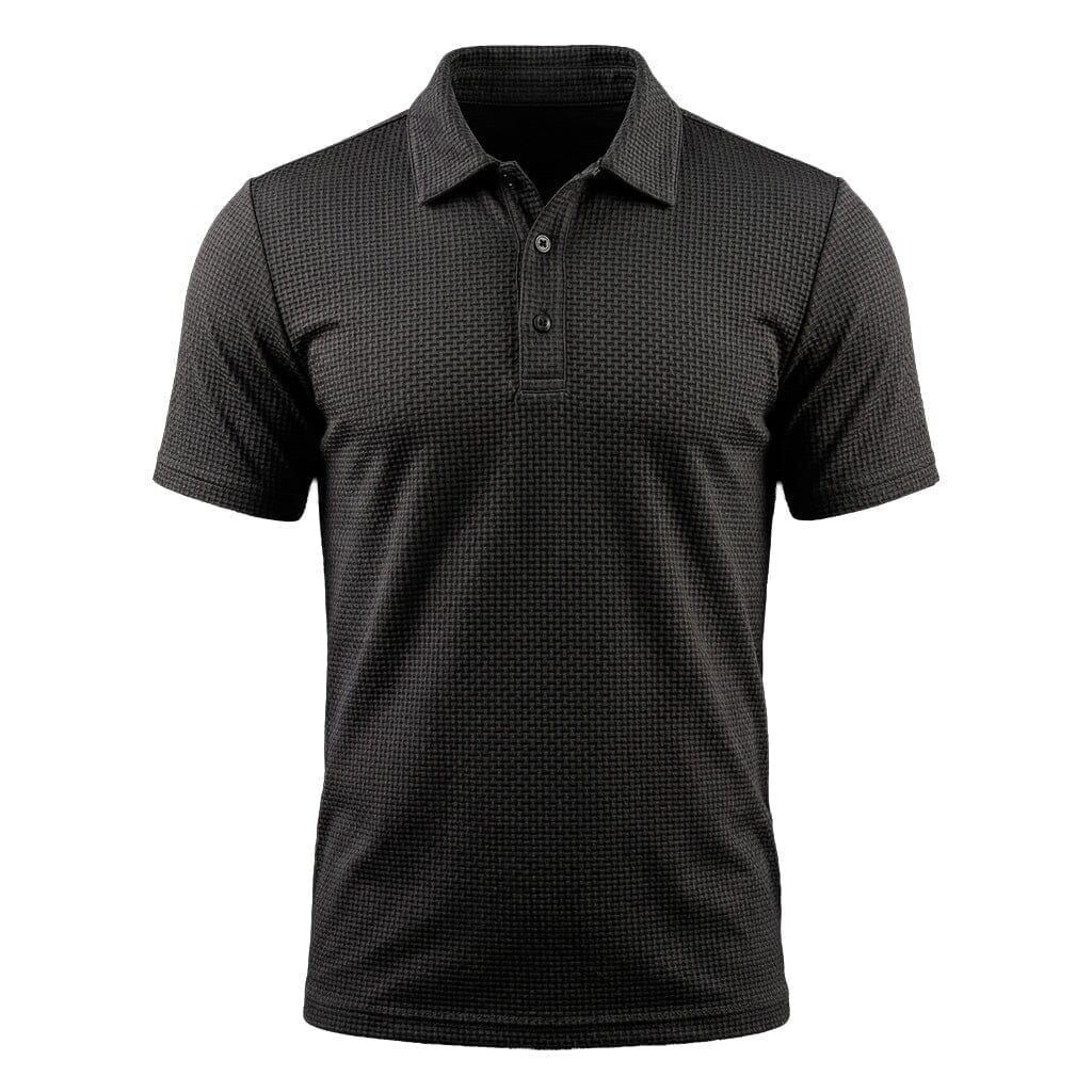 Herre Tekstureret Stretch Poloshirt – Let Og Åndbar Top Til Smart Casual Sommerbrug