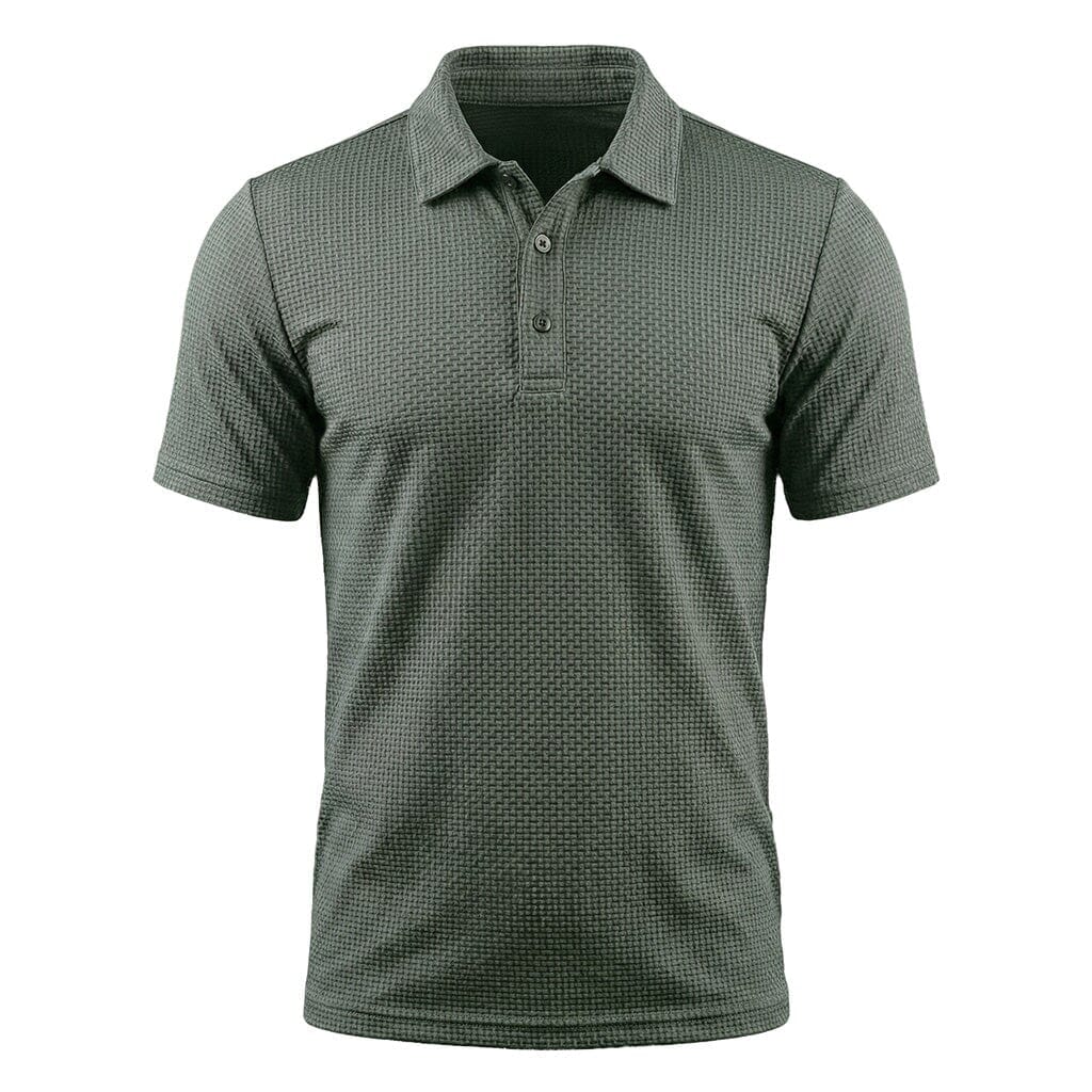 Herre Tekstureret Stretch Poloshirt – Let Og Åndbar Top Til Smart Casual Sommerbrug