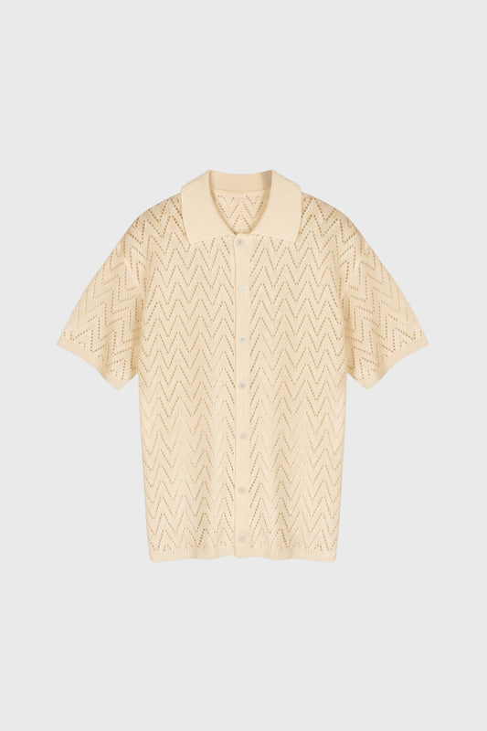 Tricou polo bărbați imprimat cu nasturi în față  