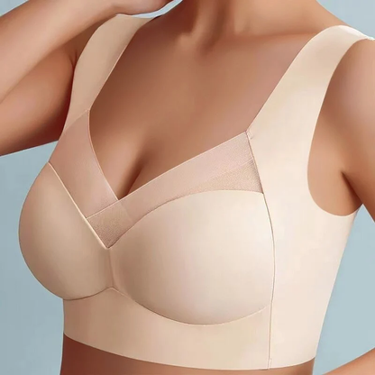 Dame Sømløs Støtte-bh Med Glat Design – Elegant Basis-bh Til Hverdagsbrug, Afslapning Og Loungewear