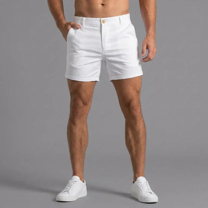 Herre Slim Fit Chinoshorts Med Skræddersyet Talje