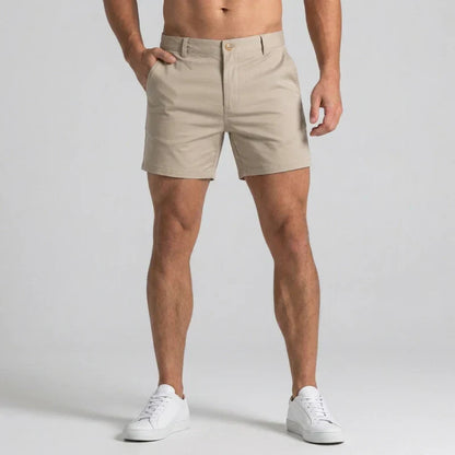 Herre Slim Fit Chinoshorts Med Skræddersyet Talje