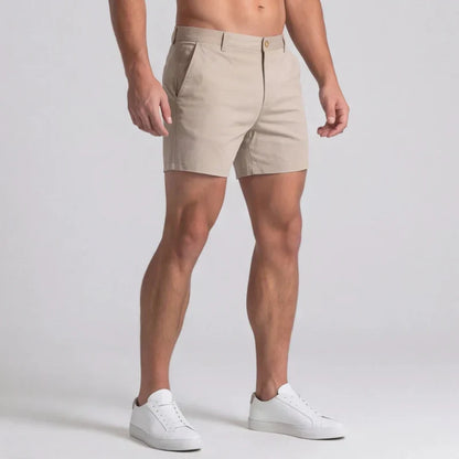Herre Slim Fit Chinoshorts Med Skræddersyet Talje