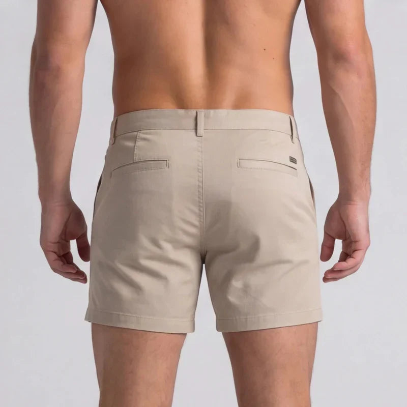 Herre Slim Fit Chinoshorts Med Skræddersyet Talje