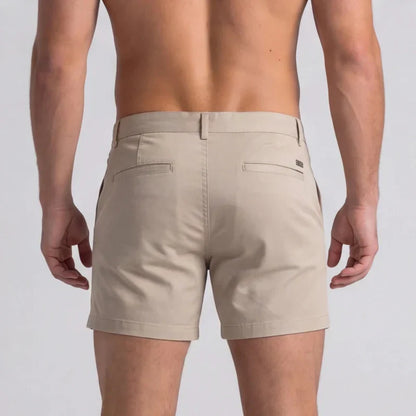 Herre Slim Fit Chinoshorts Med Skræddersyet Talje