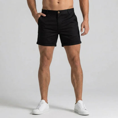 Herre Slim Fit Chinoshorts Med Skræddersyet Talje