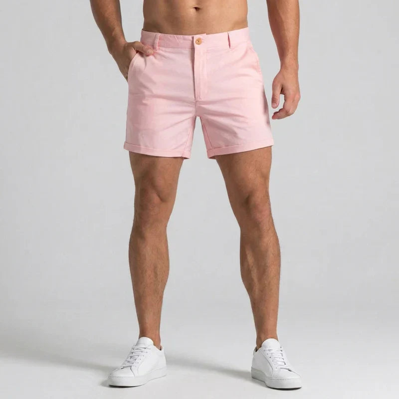 Herre Slim Fit Chinoshorts Med Skræddersyet Talje