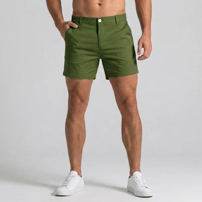 Herre Slim Fit Chinoshorts Med Skræddersyet Talje