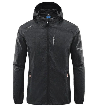 Men's Ultralight Summer Jacket with Hood – Wind-Resistant Outerwear for Sunny Days, Vacations, Leisure and Outdoor Use
