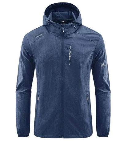 Men's Ultralight Summer Jacket with Hood – Wind-Resistant Outerwear for Sunny Days, Vacations, Leisure and Outdoor Use