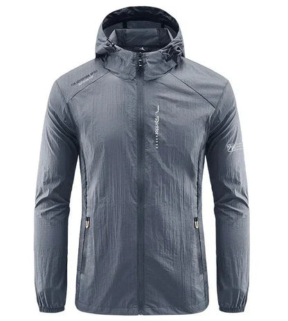 Men's Ultralight Summer Jacket with Hood – Wind-Resistant Outerwear for Sunny Days, Vacations, Leisure and Outdoor Use