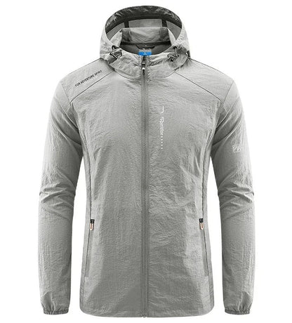 Men's Ultralight Summer Jacket with Hood – Wind-Resistant Outerwear for Sunny Days, Vacations, Leisure and Outdoor Use